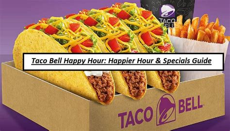Taco bell happy hour near me. Taco Bell® drinks Order your favorite Taco Bell drinks online or visit us at the taco bell location nearest you. When enjoying a delicious, customized taco or burrito, nothing makes your meal more complete than picking the perfect soft drink to pair it with.At Taco Bell, we serve a variety of your favorite fountain drinks, from classic options like Pepsi® and Diet … 