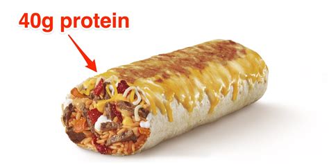 Taco bell high protein. Jan 5, 2566 BE ... Fire grilled chicken bowls have 26 grams of protein, shredded chicken bowls have 22 grams, seasoned ground beef bowls have 19 grams and steak ... 
