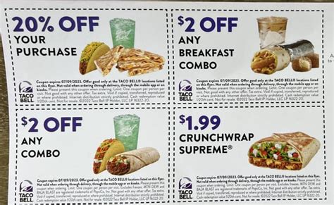 Taco Bell Coupons, Promo Codes & Offers For May 2024. Category. Taco Bell Discount Code & Offers. Order Above Rs 199. Flat 30% OFF. Order Above Rs 499. Flat 15% OFF. Order Above Rs 799.. 
