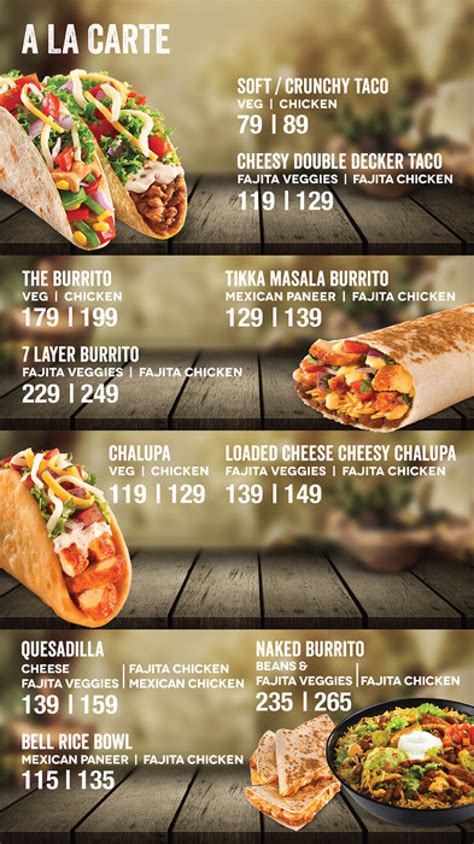 With the completely customizable Taco Bell menu in Lincoln, NE, you can reinvent all of your favorite menu items with a variety of sauces and add-ons. Order from the Taco Bell menu at 6700 S 27th St, Lincoln, NE or order online and skip our line today! Our Taco Bell menu in Lincoln, NE has everything you crave, from tacos …. 