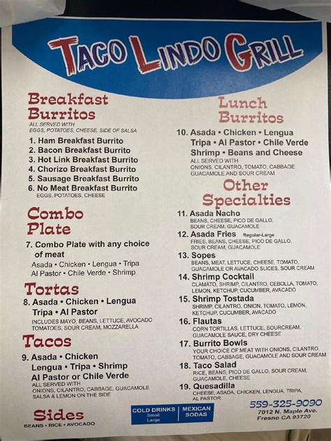 Taco lindo. Yes, Taco Lindo offers both delivery and takeout. What forms of payment are accepted? Taco Lindo accepts credit cards. How is Taco Lindo rated? Taco Lindo has 4.5 stars. 