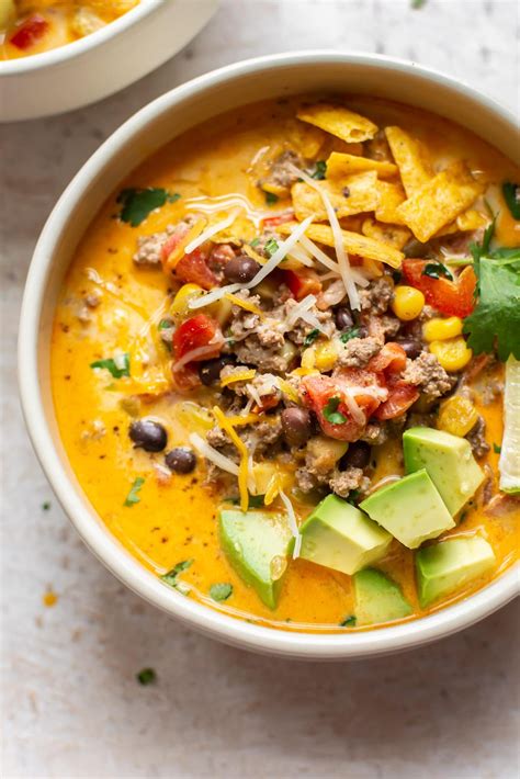 Taco soup with ranch. Instructions. Brown meat and onion, drain. Stir in taco seasoning, corn, black beans, tomatoes, tomato sauce, and green chilis. Simmer on low heat for 20 to 30 minutes. … 
