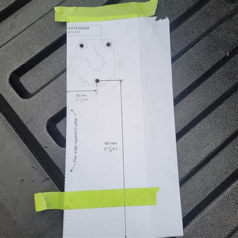 Tacoma bed extender bracket template.  This let me "preview" ...