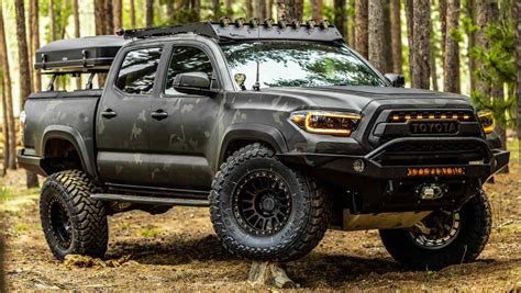 Tacoma overland build. Watch on. Adams 2018 Toyota Tacoma TRD Off-Road Overland Build Sheet Suspension King Shocks 2.5 External Reservoir Front Coilovers King Shocks 2.5 Rear External Reservoir Rear Shocks Total Chaos Upper Control Arms Old Man Emu (OME) Dakar Leaf Springs Wheels & Tires Method Racing Bronze MR312 17x8.5 / 6x5.5 / … 