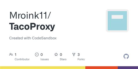 Tacoproxy. GitHub is where people build software. More than 100 million people use GitHub to discover, fork, and contribute to over 330 million projects. 