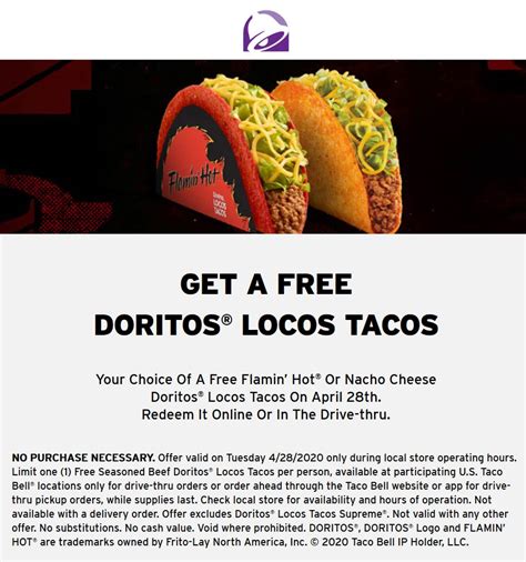 Free 'Taco Bell for Life' promotion with Topps. There's also a Taco Bell for Life award (worth $15,000), which up to five winners can claim if they are holding a certain Topps baseball card of the ....