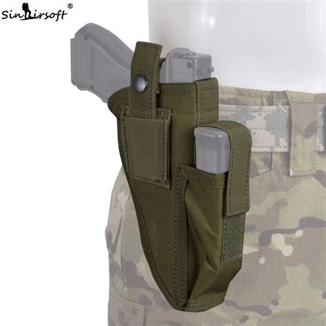 Tactical Pistol Gun Holster with Magazine Pouch Waist Holster Left ...