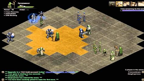 Tactics arena online. Tactics Arena Online (TAO) is a Turn Based Strategy game played online against other people online. Each player commands their own customizable team to battle head-on against an opponent’s team. 