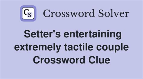 Tactile Language - Crossword Clue Answers - Crossword Solver