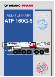 Tadano ATF160G-5 Load Chart & Specification Cranepedia