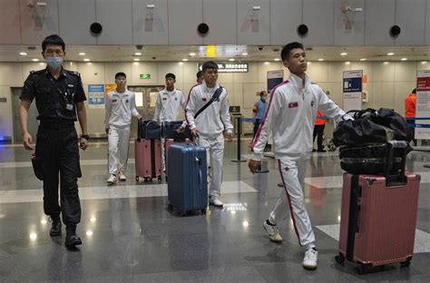 Taekwondo athletes appear to be North Korea’s first delegation to travel since border closed in 2020