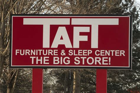 Taft furniture. Feb 20, 2022 · 2022. February. 20. CAPITAL REGION, N.Y. — Shoppers seeking President’s Day furniture sales may notice a recent change in area stores. The longtime family-owned and operated Taft Furniture was ... 