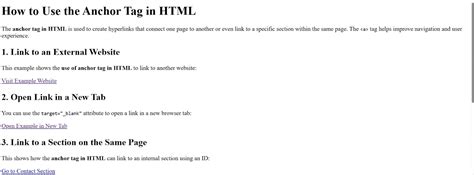 Tag a html.  The <a> HTML element (or anchor element), with its href attr...