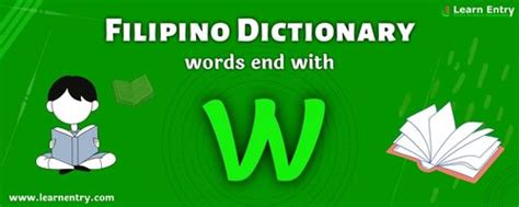 Tagalog words that end with w - ezglot.com