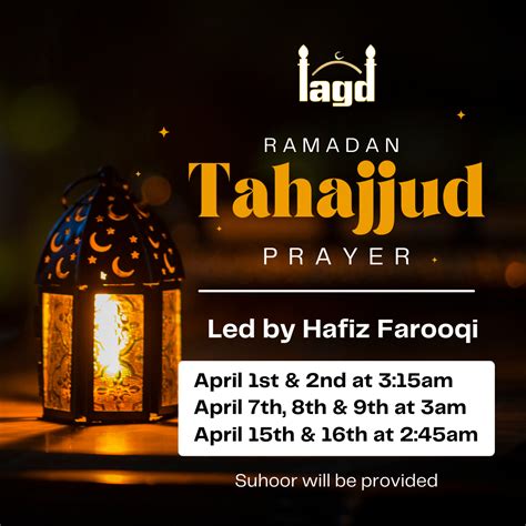 Tahajjud Prayer - IAGD Mosque