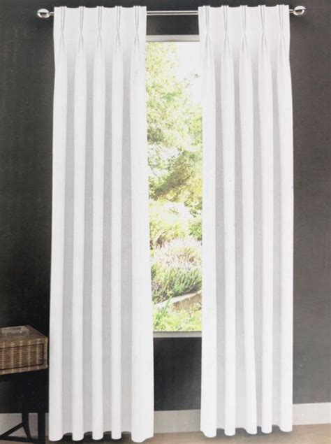 Tahari Belgium Linen Blend Window Panels Curtains Set 2 NIP