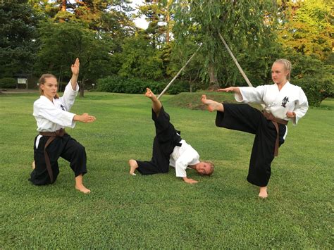 “ Taido Martial Arts -"Manji Kick" Taido is a more practical, flexible, and acrobatic evolution of traditional Okinawan karate. Called "Manji (Sauwastika/卍) Kick" probably due to the shape one makes when striking..