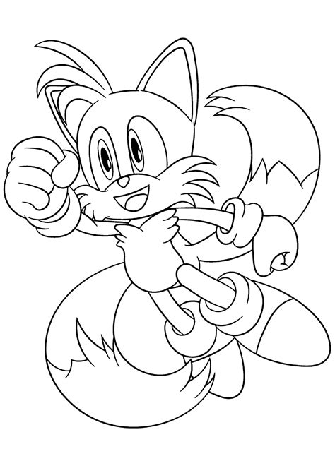 Tails From Sonic Coloring Page