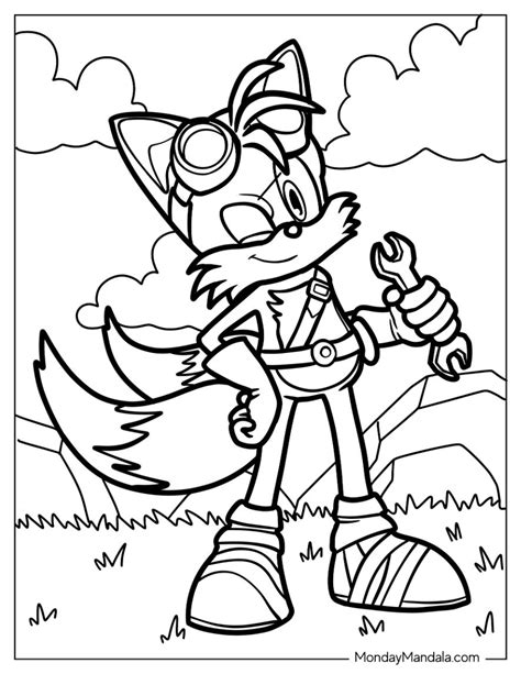 Tails From Sonic Coloring Pages