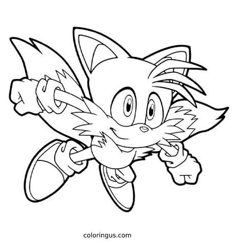 Tails Sonic Coloring