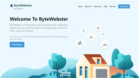Tailwind CSS Landing Page Theme and Example Bytewebster