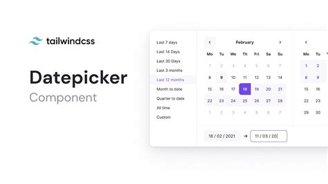 Tailwind datepicker angular.  Tailwind Datepicker component integrates date input field...