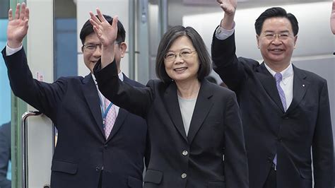 Taiwan’s president begins US visit to shore up support