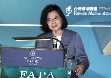 Taiwan’s president hopes to deepen US security exchanges