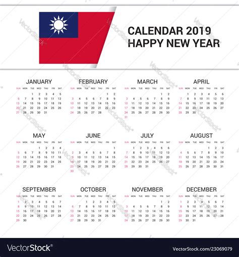 Taiwan Calendar Year