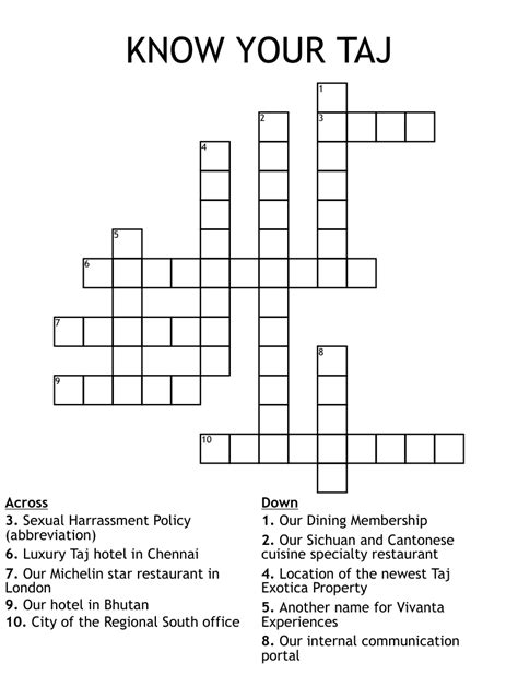 Taj mahal city crossword clue 4 letters. Taj Mahal builder __ Jahan. While searching our database we found 1 possible solution for the: Taj Mahal builder __ Jahan crossword clue. This crossword clue was last seen on November 9 2023 LA Times Crossword puzzle. The solution we have for Taj Mahal builder __ Jahan has a total of 4 letters. 