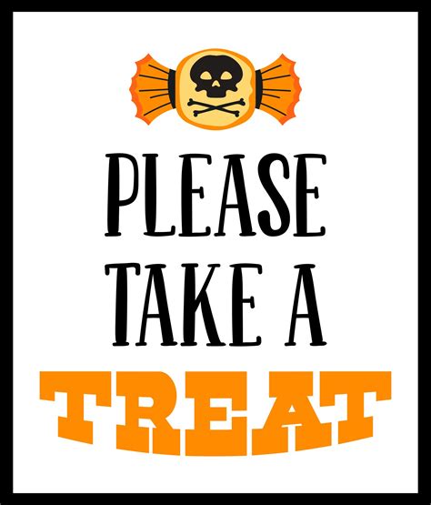 Take A Treat Sign - Walmart