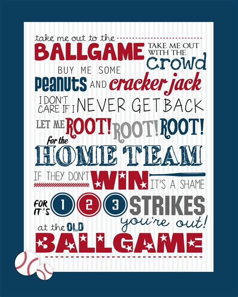 Take Me Out to the Ballgame Printable How to Nest for Less™