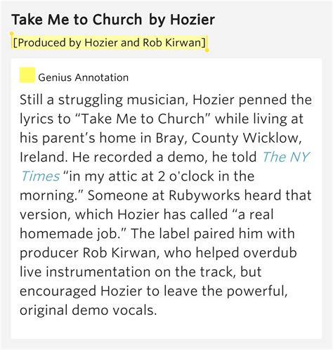 Take me to church lyrics. Things To Know About Take me to church lyrics. 