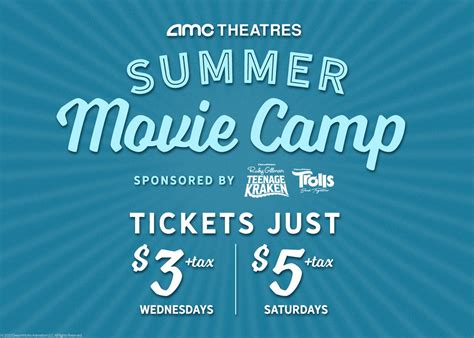 Take the kids to AMC Theatres for $3-$5 this summer