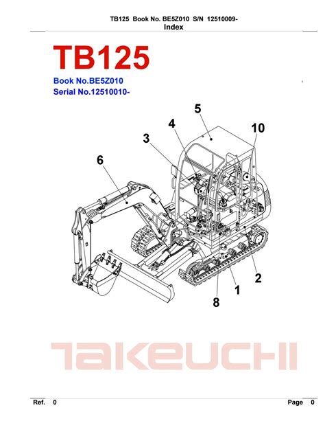 Takeuchi excavator parts catalog manual tb125. - Honda harmony en 2500 repair manual.