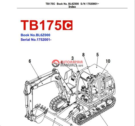 Takeuchi excavator parts catalog manual tb175. - Olympian generator gep110 manuals digital control panel.