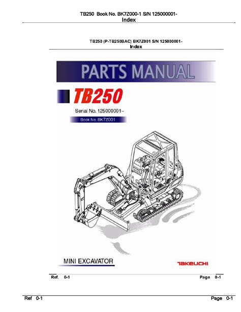 Takeuchi excavator parts catalog manual tb250. - How to be a perfect stranger v 2 a guide.