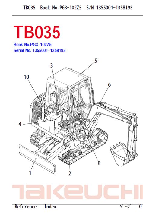 Takeuchi tb025 tb030 tb035 kompaktbagger reparaturanleitung. - Manuali di riparazione del vuoto aspirapolvere.