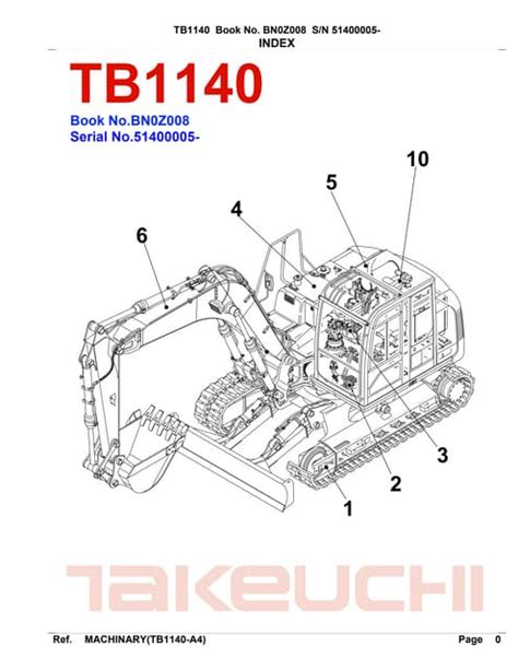 Takeuchi tb1140 hydraulic excavator parts manual sn 51400005 and up. - Solution manual for applied nonlinear control.