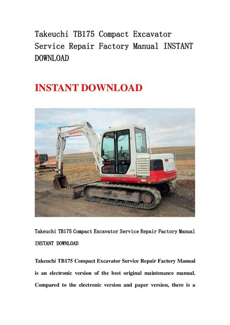 Takeuchi tb175 compact excavator service repair factory manual instant download. - Study guide the devil and tom walker.