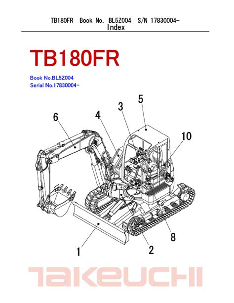 Takeuchi tb180fr compact excavator parts manual. - Aprilia rs 125 2002 reparatur service handbuch.