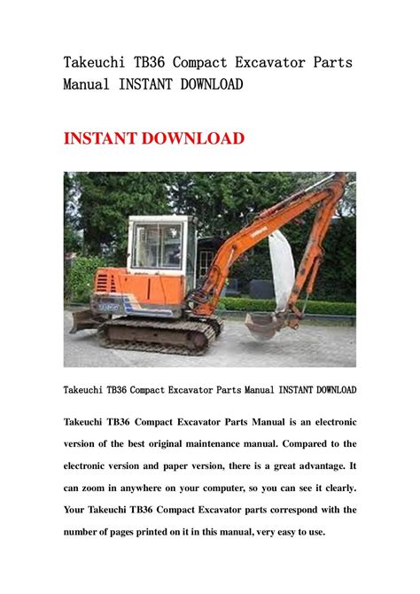 Takeuchi tb36 compact excavator parts manual instant. - Do it yourself in floor radiant heat installation guide volume 1.