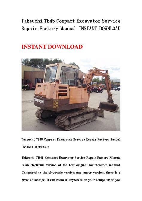 Takeuchi tb45 compact excavator service repair factory manual instant. - The courage to stand alone conversations with u g krishnamurti.