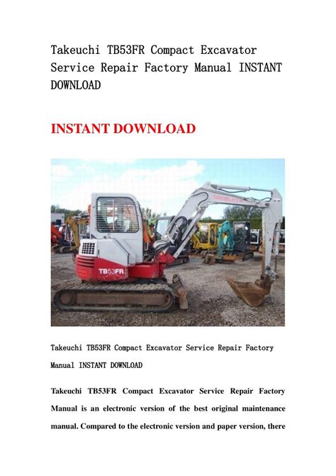 Takeuchi tb53fr compact excavator service repair factory manual instant download. - Yamaha road star 1700 warrior manual.
