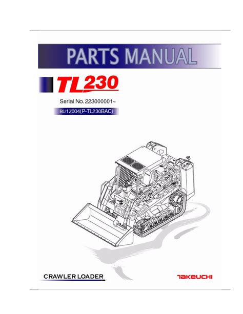 Takeuchi tl230 crawler loader illustrated master parts list manual instant s n 223000001 and up. - Manuale di risoluzione dei problemi di royal enfield.