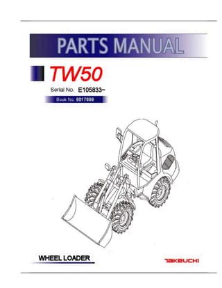 Takeuchi tw50 wheel loader parts manual download sn e105833 and up. - Die protokolle des sekretariats der sed-bezirksleitung suhl.