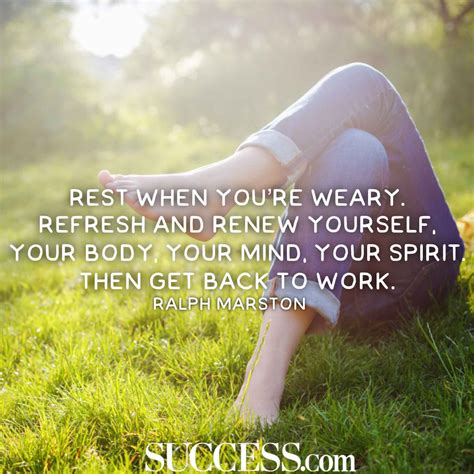 Taking Some Rest: The Importance of Rejuvenation for Success