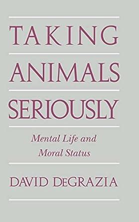 Taking animals seriously mental life and moral status. - Sacred pampering principles an african american woman s guide to.