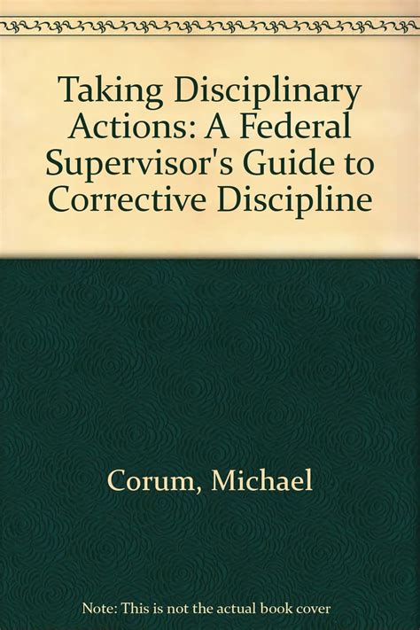 Taking disciplinary actions a federal supervisors guide to corrective discipline. - Quecksilber 50 ps 2 takt handbuch.