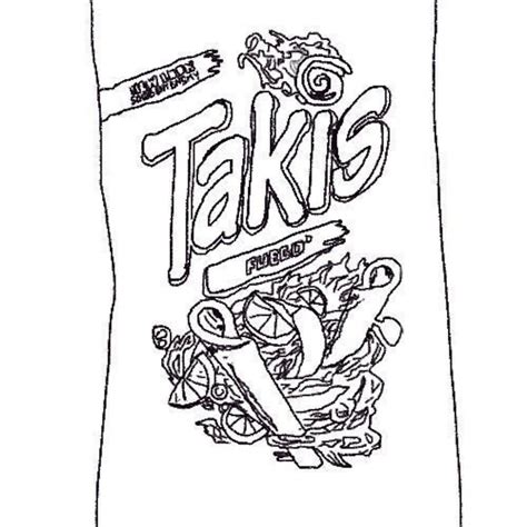 Takis Coloring Sheet